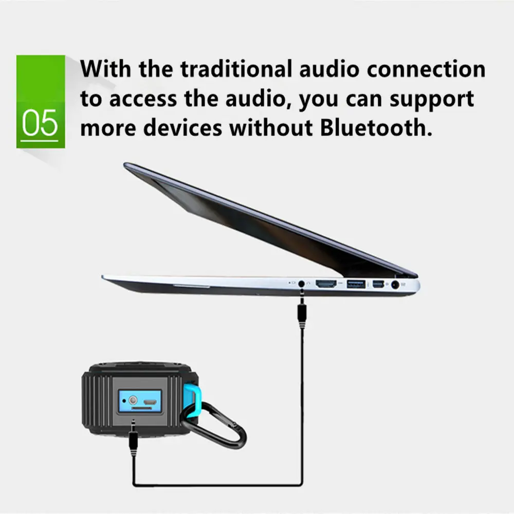 Новый наружный водонепроницаемый динамик IP67 Bluetooth аудио карта сабвуфер беспроводной портативный Bluetooth динамик с велосипедная стойка