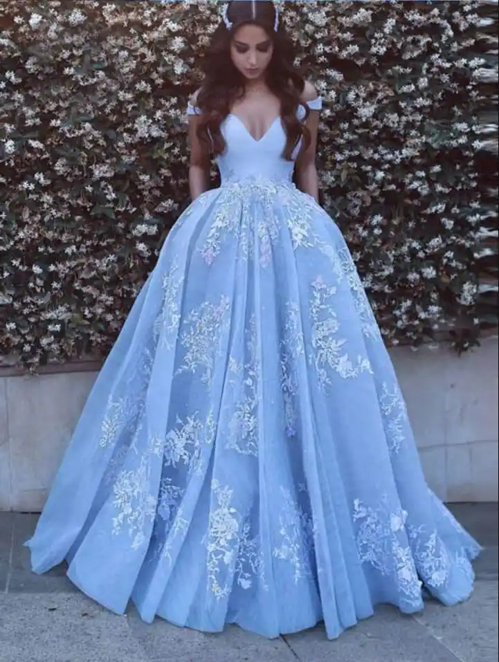 2019 blue prom dresses