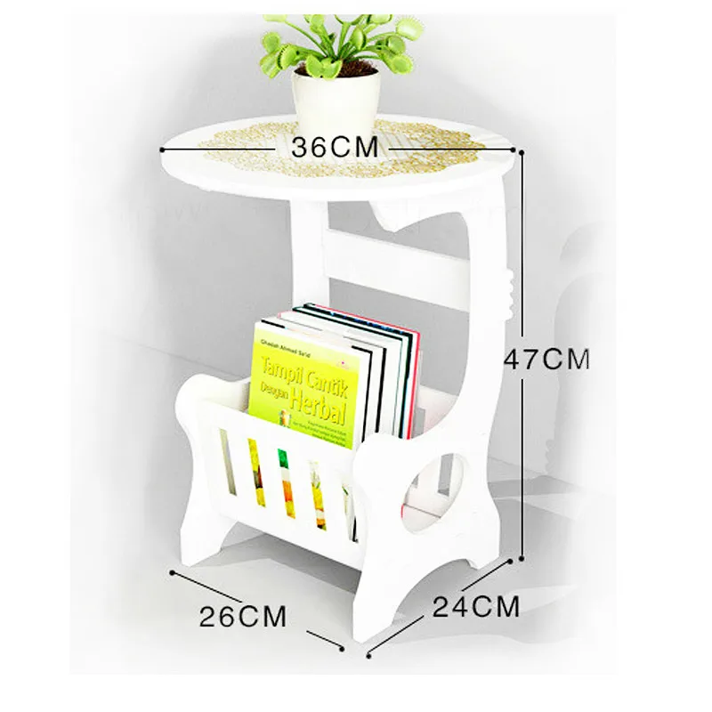 Y204 Wood-Plastic Round Coffee Table Multifunction Modern Coffee Table DIY Installation& Waterpoof White Storage Rack Y204 Wood-Plastic Round Coffee Table Multifunction Modern Coffee Table DIY Installation& Waterpoof White Storage Rack