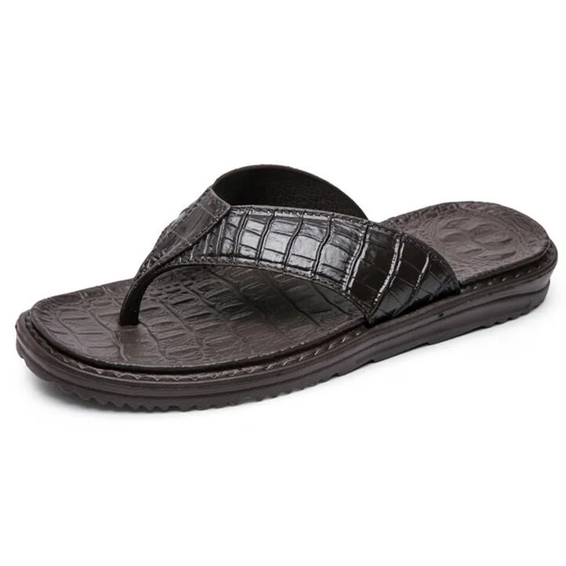 Tangnest New 2017 Men Beach Slippers Fashion Pu Leather Men's Sandals Summer Flip Flops Man Casual Non-Slip Flat Shoes XMT219 Tangnest New 2017 Men Beach Slippers Fashion Pu Leather Men's Sandals Summer Flip Flops Man Casual Non-Slip Flat Shoes XMT219