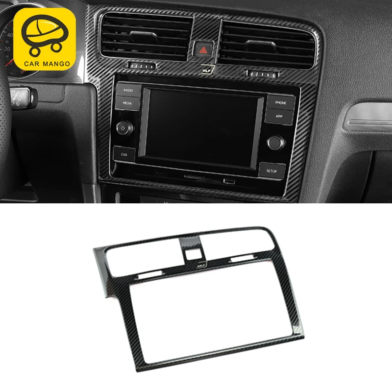 CarManGo For Volkswagen Golf 7 golf 7.5 Car styling CD player screen panel cover trim frame sticker interior accessories