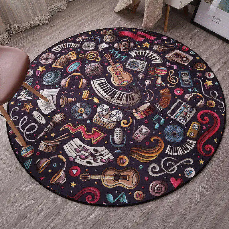 Cat Claw Anti-slip Bathroom Bath Mat Round Floor Carpet for Swivel Chair Living Room Kids Bedroom Rug Carpet Doormat 60/80/100cm Cat Claw Anti-slip Bathroom Bath Mat Round Floor Carpet for Swivel Chair Living Room Kids Bedroom Rug Carpet Doormat 60/80/100cm