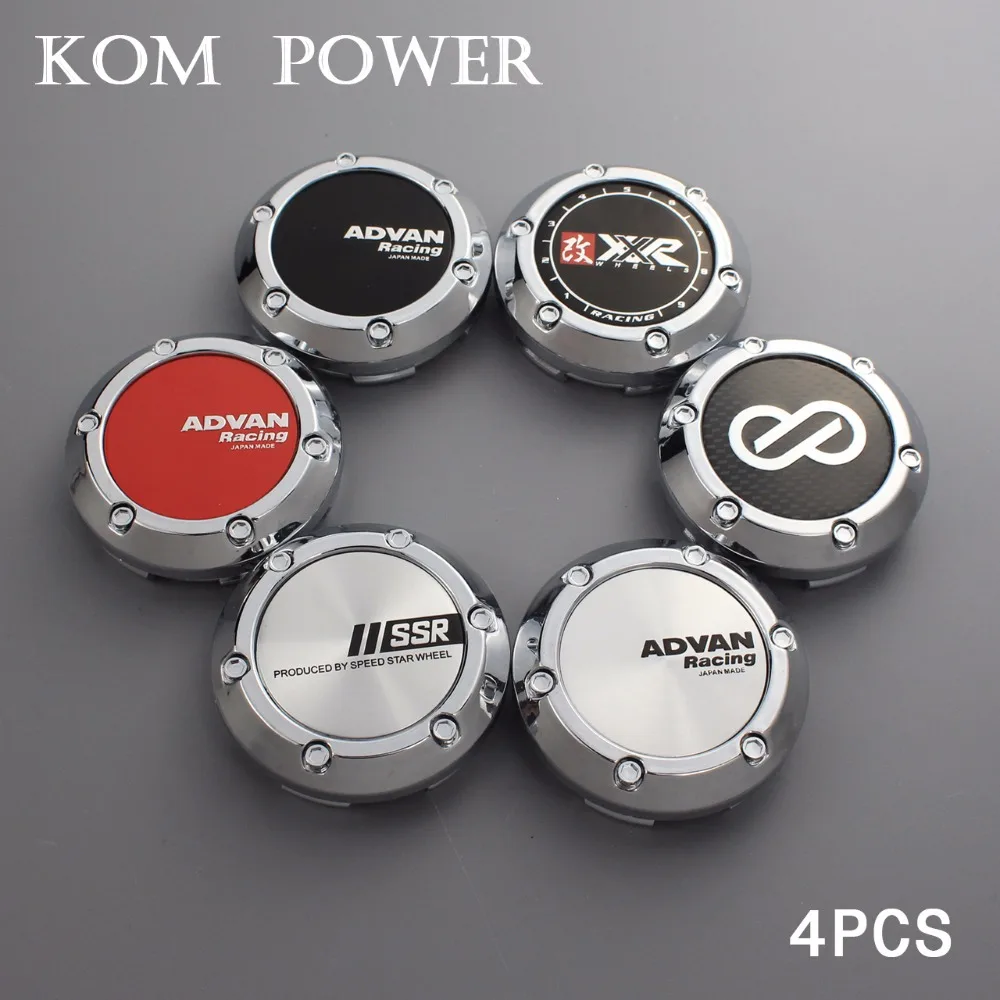 

KOM 66mm/2.59 inches centro rodas enkei racing advan rim wheel center hubcaps for ssr xxr letter logo emblem 4pcs/lot clip 62mm