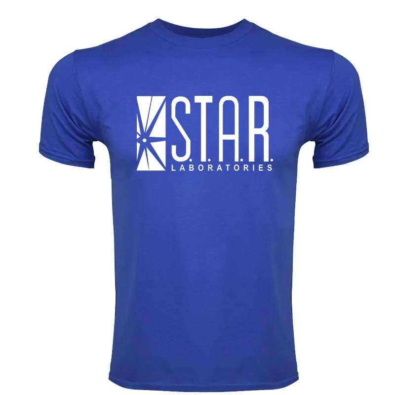 Мужская футболка с короткими рукавами и надписью «s Black Star Lab», новинка, Мужская футболка, Мужская футболка, одежда для мальчиков, аниме, комиксы, флэш - Цвет: blue 1