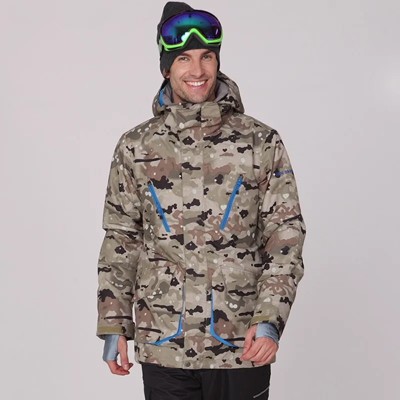 Лыжные куртки мужские, купить горнолыжную куртку мужскую, куртки для сноуборда мужские, теплая, водонепроницаемая, горнолыжная куртка Gsou SNOW горнолыжная куртка