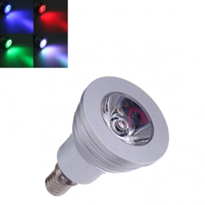 Завод rgb светодиодные лампы 3 Вт GU10 E27 E14 MR16 GU5.3 16 Цвет изменить лампы прожектор 85-265 В с ИК-пульт Светодиодные пятно DHL Бесплатная доставка