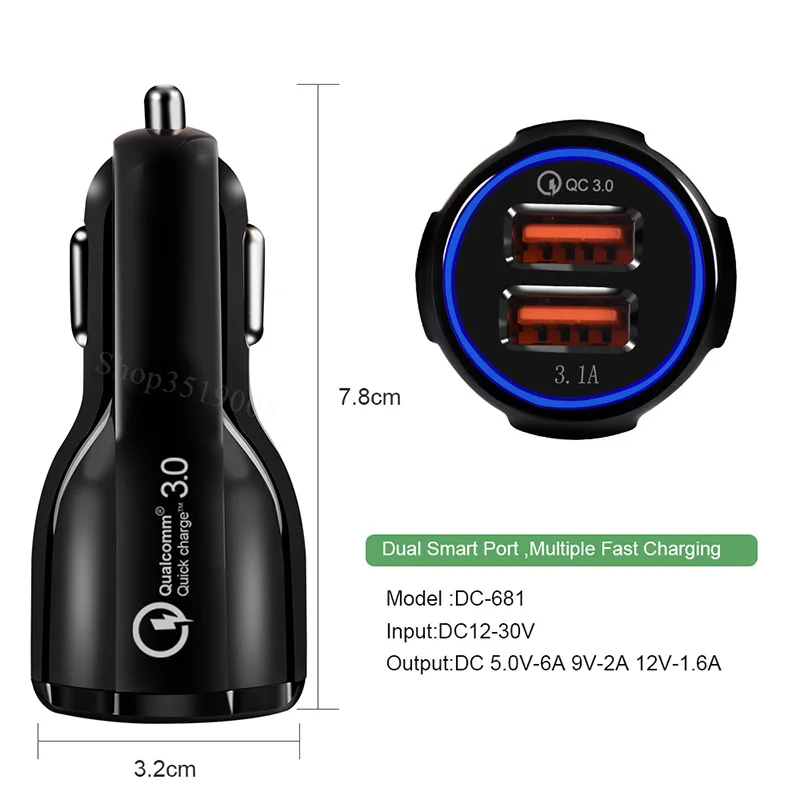 Быстрое Автомобильное 3,0 USB автомобильный держатель для телефона на Зарядное устройство аксессуары наклейки для hyundai i10 i20 ix25 i30 ix35 i40 туксонский акцент Santa Fe Azera