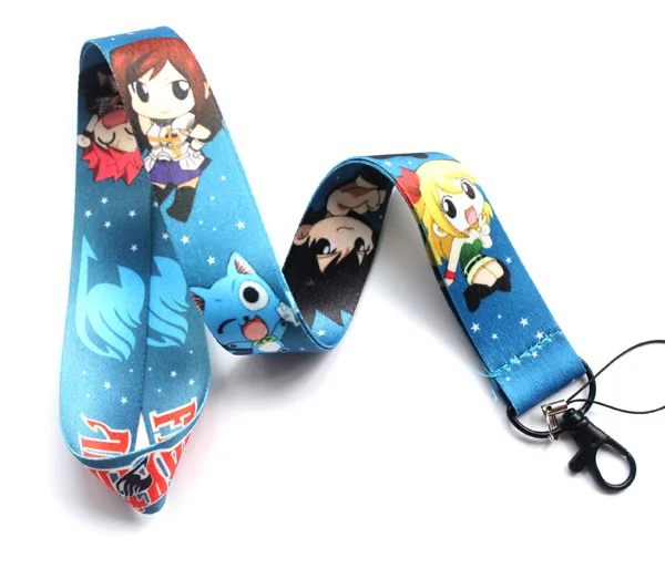 Один горячий аниме Фея хвост Doraemon ключ lanyards id значок держатель брелок шеи ремни для мобильного телефона#61202