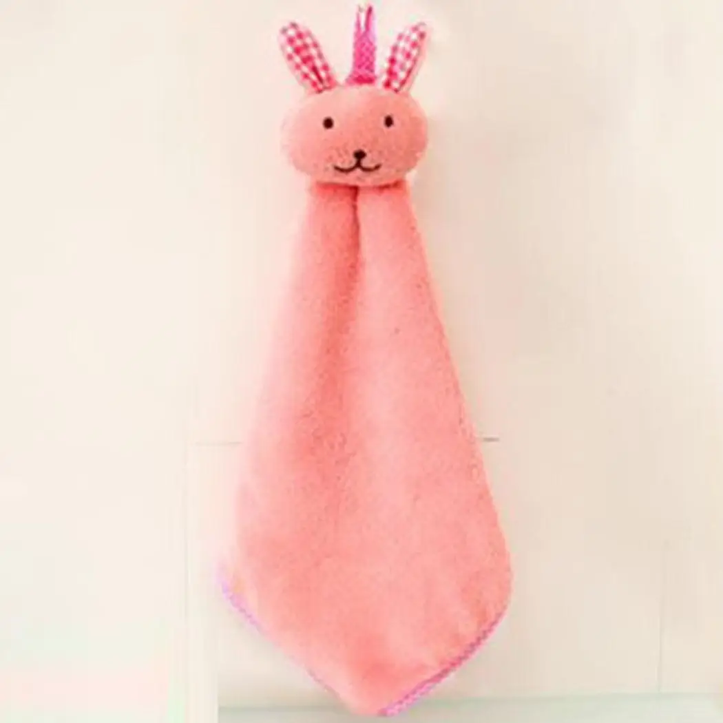 

Towel Cleaning Coral Absorbent Velvet Hanging Cloth Cartoon Kitchen Pattern