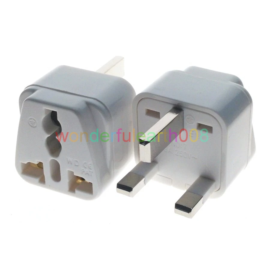(10 PCS) UK Singapore Malaysia HK Type G Electrical Plug Adapter Universal Outlet AC100250V 13A