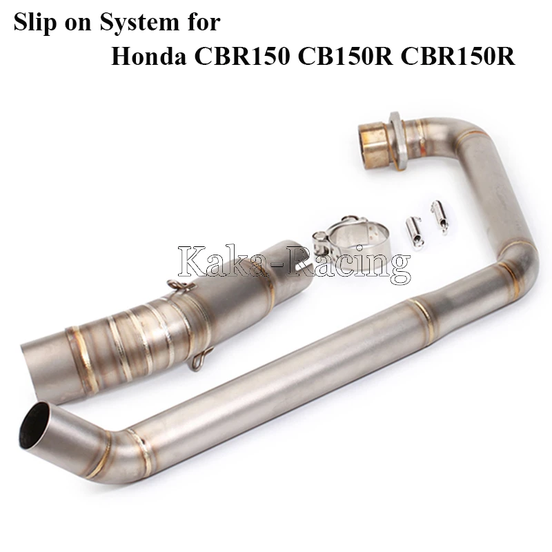 

CBR 150 150R Motorcycle Exhaust Pipe Scooter Front header link Pipe Middle Tube Slip-On System For Honda CB150R CBR150 CBR150R