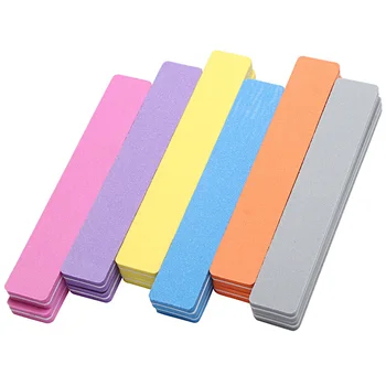 

50pcs/lot Nail Files 100/180 Durable Sanding Foam UV Gel Files Buffer Manicure Device Nail Art Decorations Tool Free Shipping