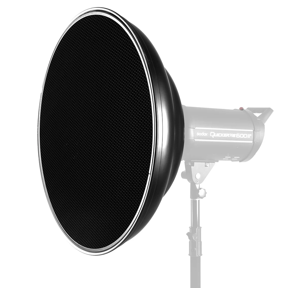 55 см 22 &quotBowens Mount Studio Silver Waved Beauty Dish + Honeycomb Grid с мягкой тканью для студийной вспышки