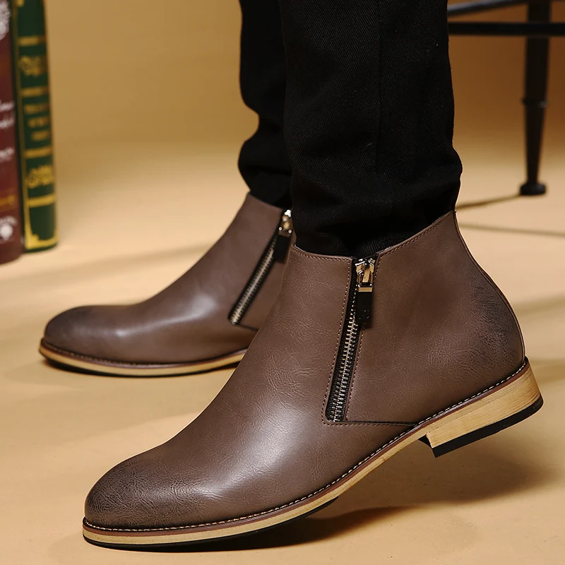 NORTHMARCH/мужские ботинки челси; мужские ботинки из натуральной кожи; деловые мужские кожаные модельные туфли; Heren Schoenen Zapatos Cuero Hombre