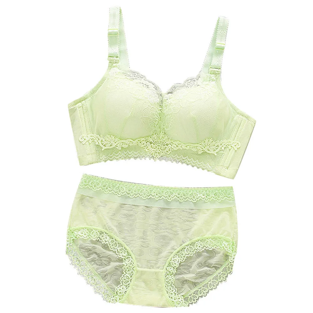 2019 Woman sexy sports bra set comfortable sexy lace underwear seamless push up girls underwear yoga bra top para mujeres 40J4 (3)