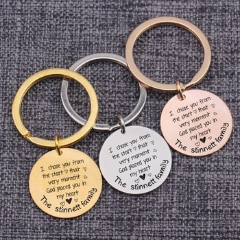 

Jewelry I Choose You From The Start That Very Moment God Placed You In My Heart Adoption Keepsake Blend Gift Keychain Souvenir