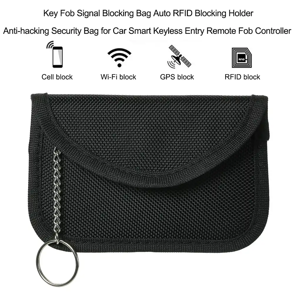 Key Fob Signal Blocking Bag Auto Rfid Blocking Holder Anti Hacking Security Bag For Car Smart Keyless Entry Remote Fobcontroller Key Case For Car Aliexpress