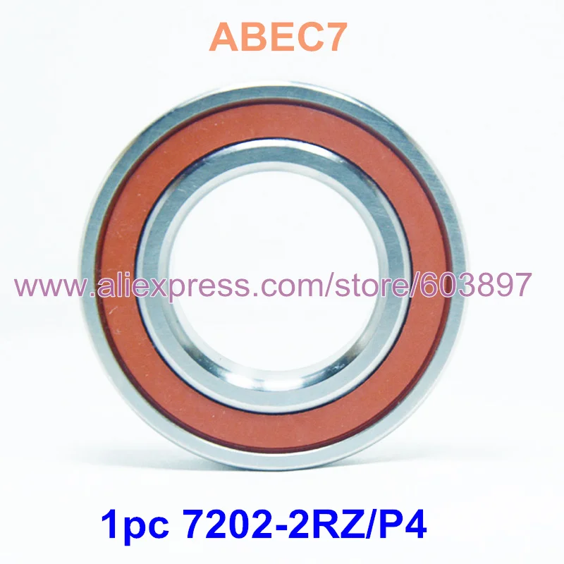 

1pc 7202-2RZ/P4 7202 7202 2RZ P4 15x35x11 Sealed Angular Contact Bearings Speed Spindle Bearings CNC ABEC-7