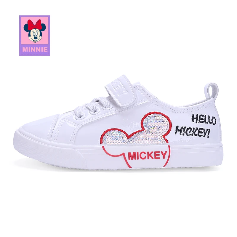 Disney повседневная детская обувь с Микки Маусом для мальчиков и девочек, кроссовки, стильная удобная обувь, размер 24-30
