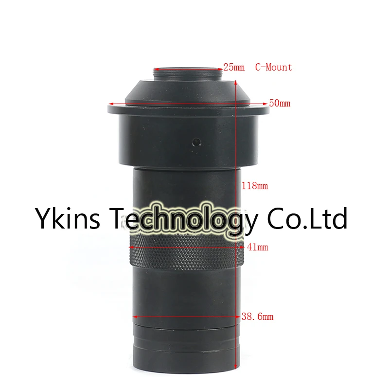 

Adjustable 8X - 100X C Lens 25mm Zoom Eyepiece Magnifier for HDMI VGA USB CCD CMOS Industrial Video Microscope