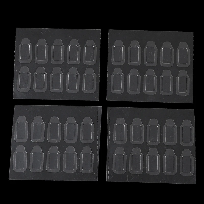

100pcs/10sheet Transparent Double Sided Adhesive Tapes Stickers Fingernail Art False Nail Tips Extension Tools