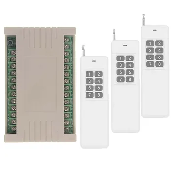 

3000m Wide Range High Power 10A Relay AC 220V 8 CH 8CH Wireless RF Remote Control Switch Transmitter & Receiver,315 / 433 MHz