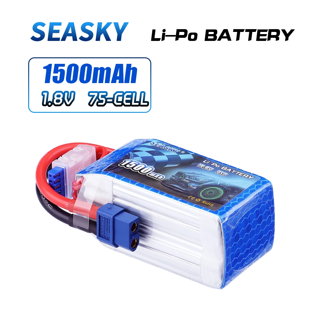 SEASKY 14.8V 1500mAh 75C Max 120C RC LiPo battery For RC Helicopter Airplane Car Boat Quadrotor 4S LiPo battery rechargeable