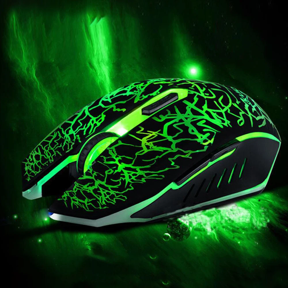  New USB Wired Mouse 480DPI 6 Buttons Optical Gaming Game Mouse 7 Colors LED for PC Laptop Computer 