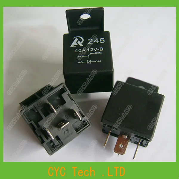 5pcs 12V 10A 4Pin Car/Automotive Relay,GPS Close Power Relay,Alarm