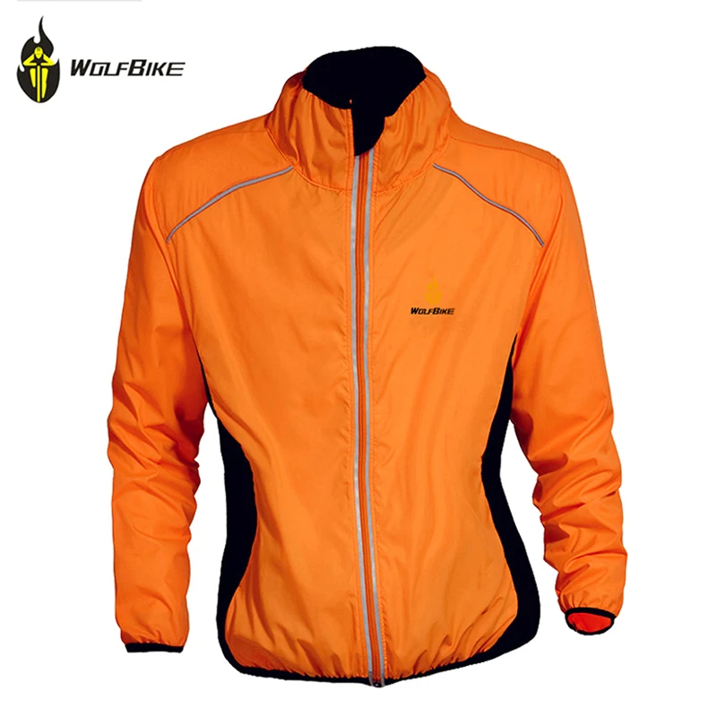 Orange winter cycling jacket Clearance
