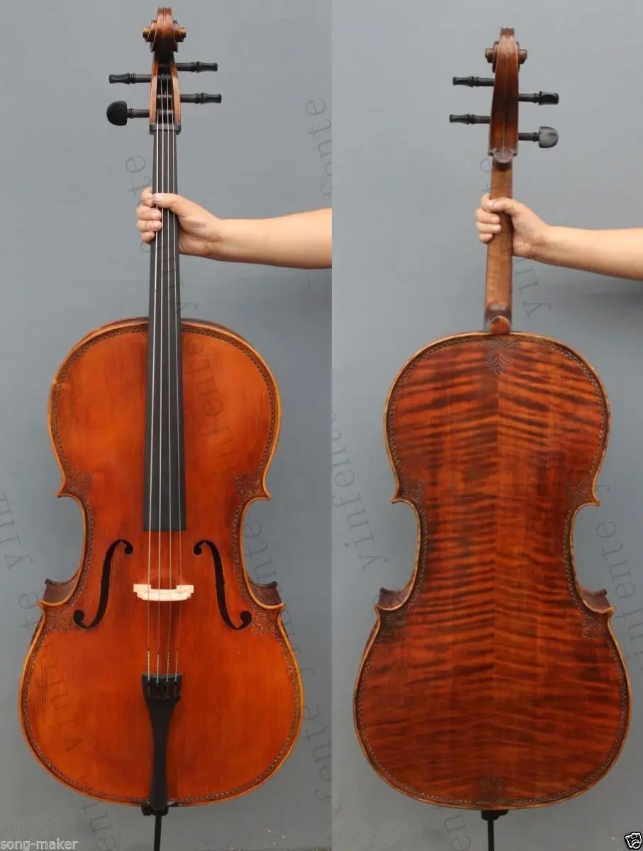

4/4 Cello Spruce Maple Nice Finished Powerful Sound Master Work #M1