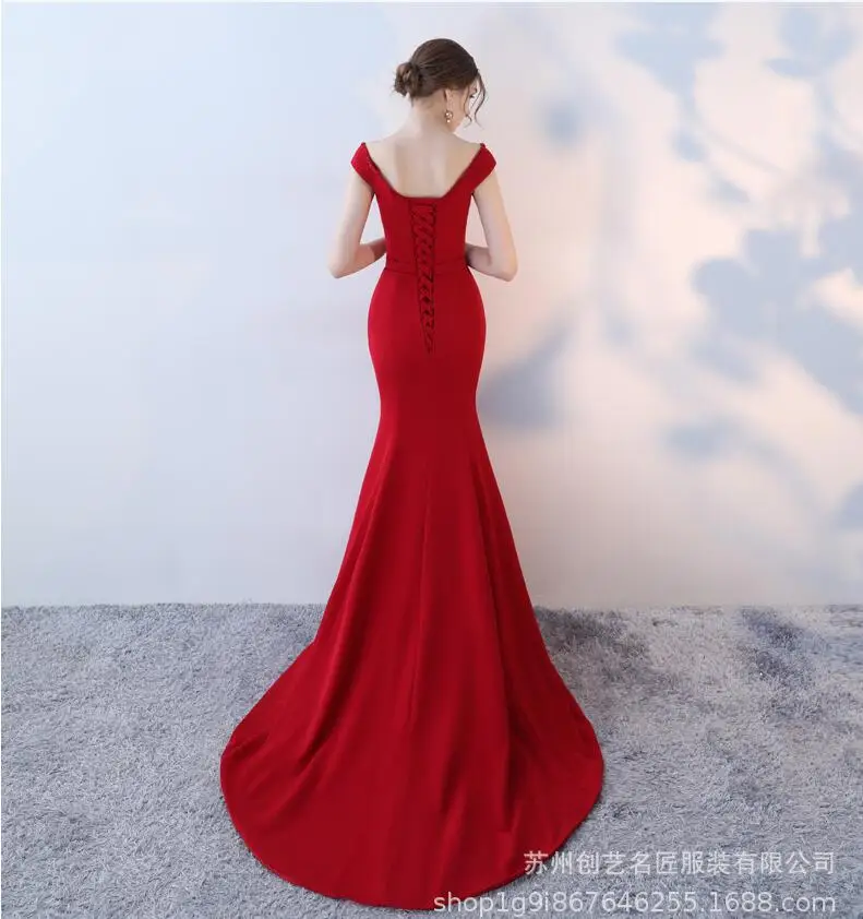 Longue Sexy V neck evening dress Burgundy Mermaid stretch fabric Evening Dress Long Cheap Appliques prom Gowns Vestido de Festa Longue Sexy V neck evening dress Burgundy Mermaid stretch fabric Evening Dress Long Cheap Appliques prom Gowns Vestido de Festa