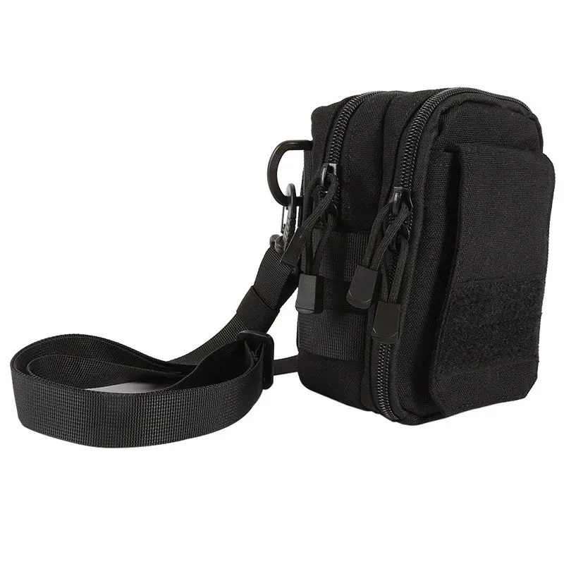 Уличные сумки Военная Молл спортивная сумка 600D Водонепроницаемая Ткань утилита поясная сумка для путешествий слинг сумка Уличная сумка - Цвет: Black
