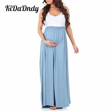 Платье для беременных без рукавов, платье-жилет, хлопковое удобное платье для беременных, летняя женская юбка большого размера, FF316