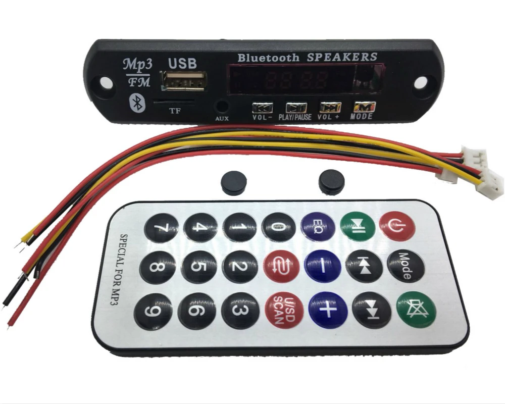 Bluetooth 12V MP3 WMA Decoder Board Audio Module USB TF Radio For Car accessories