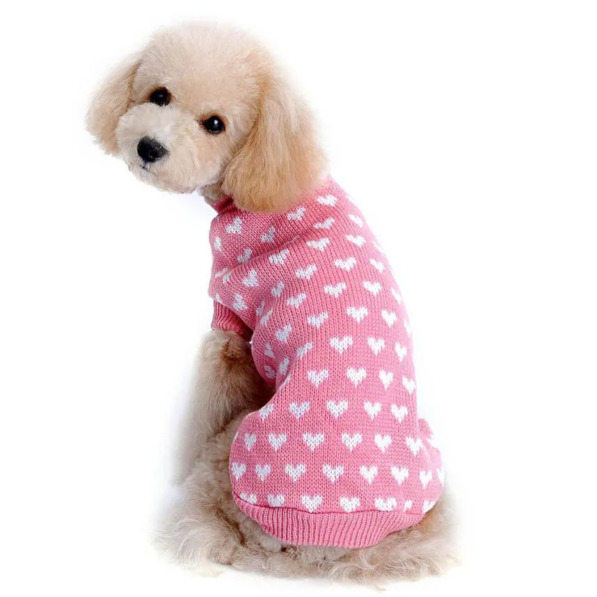 Жилет для собаки «любящее сердце» собака ПОЛУВЕРЫ для собак, одежда для осень и зима рубашка с рисунком «собаки» продукты для животных