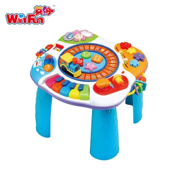 

Free shipping Piano Baby Activity Table Musical Baby Discovering Toy Baby Desk