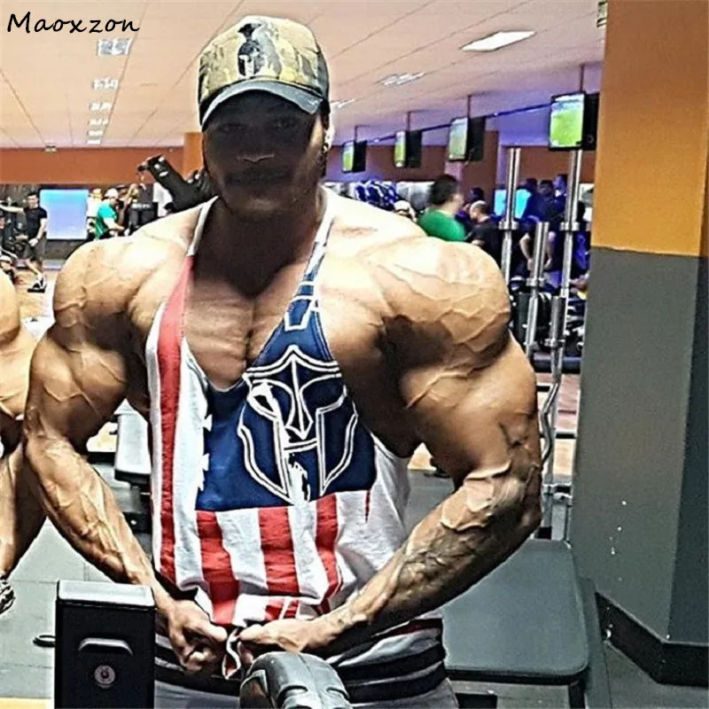

Maoxzon Men's Loose Muscle Fitness Tank Tops Vests Male Summer Casual Bodybuilding Workout Gymnasium Sleeveless Shirts Quick Dry