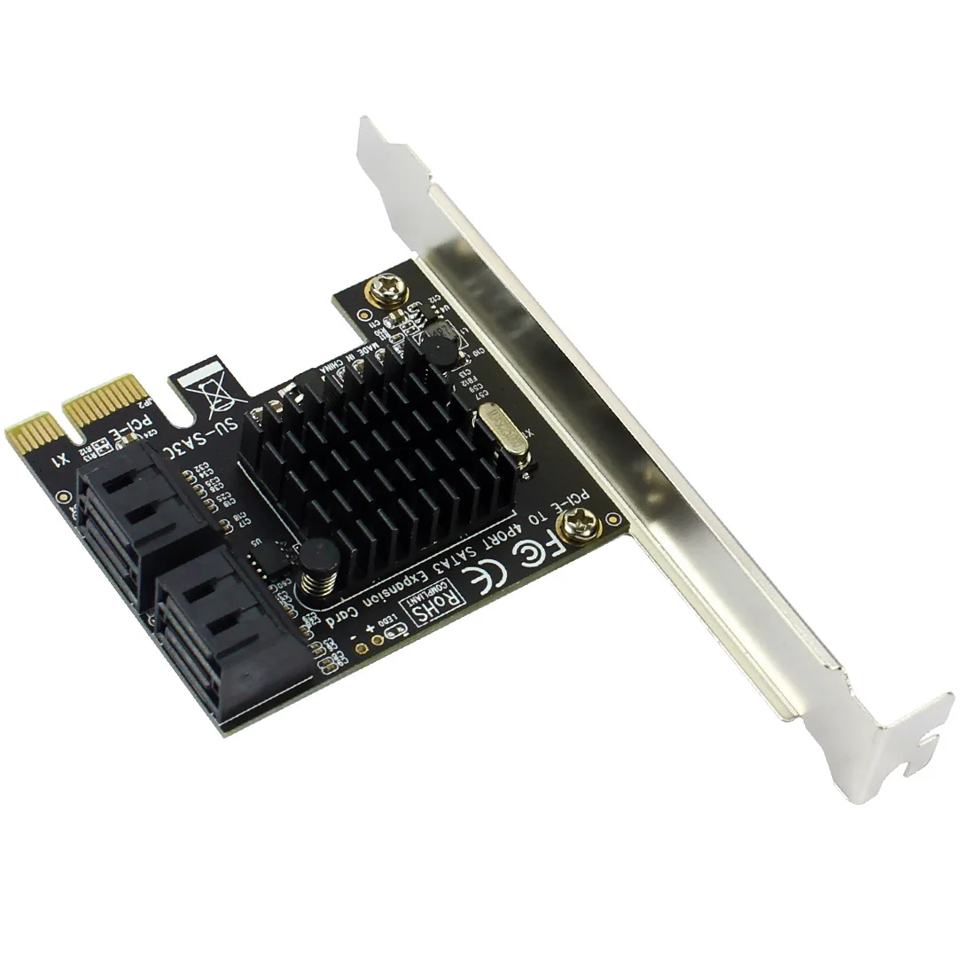 PCIE для SATA карта PCI-E адаптер PCI Express для SATA3.0 карта расширения 4 порта SATA3 для SSD HDD IPFS Mining Marvell 88SE9215 чип