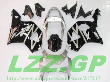 

Fairing kits for HONDA CBR954 02 03 954RR 02 03 CBR900RR 954 02 03 2002 2003 CBR 900RR Black Silver L3255f ABS fairing