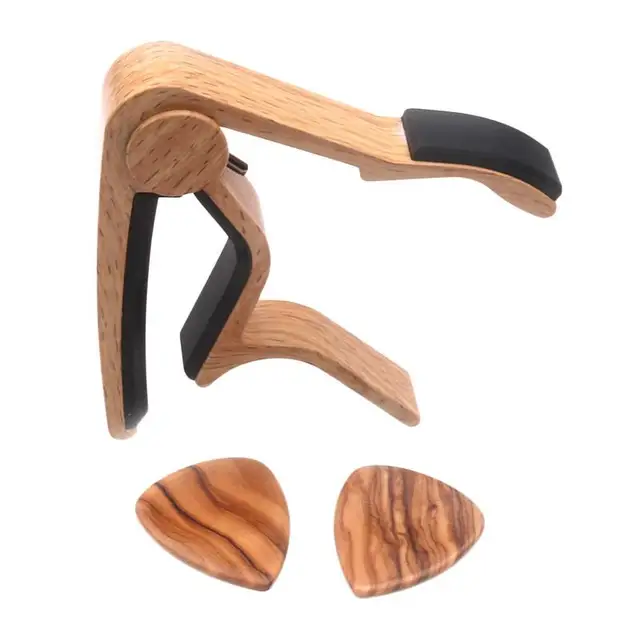 Wood Guitar Adjustment Clip 6 String Acoustic Guitar Capo Zinc Alloy