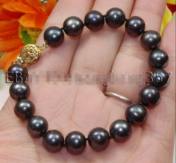 

shippings060 New AA 10-11mm White Black Yellow Fresh Water Pearl Bracelets