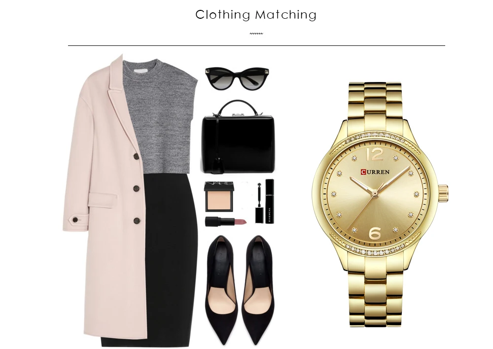 Relogio Feminino 9003 Curren часы женские брендовые роскошные золотые кварцевые часы модные женские нарядные Элегантные наручные часы подарки для леди