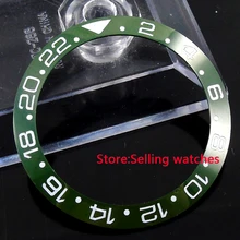 39,8 мм керамический зеленый оливковый ободок вставка для 43 мм sub GMT мужские часы