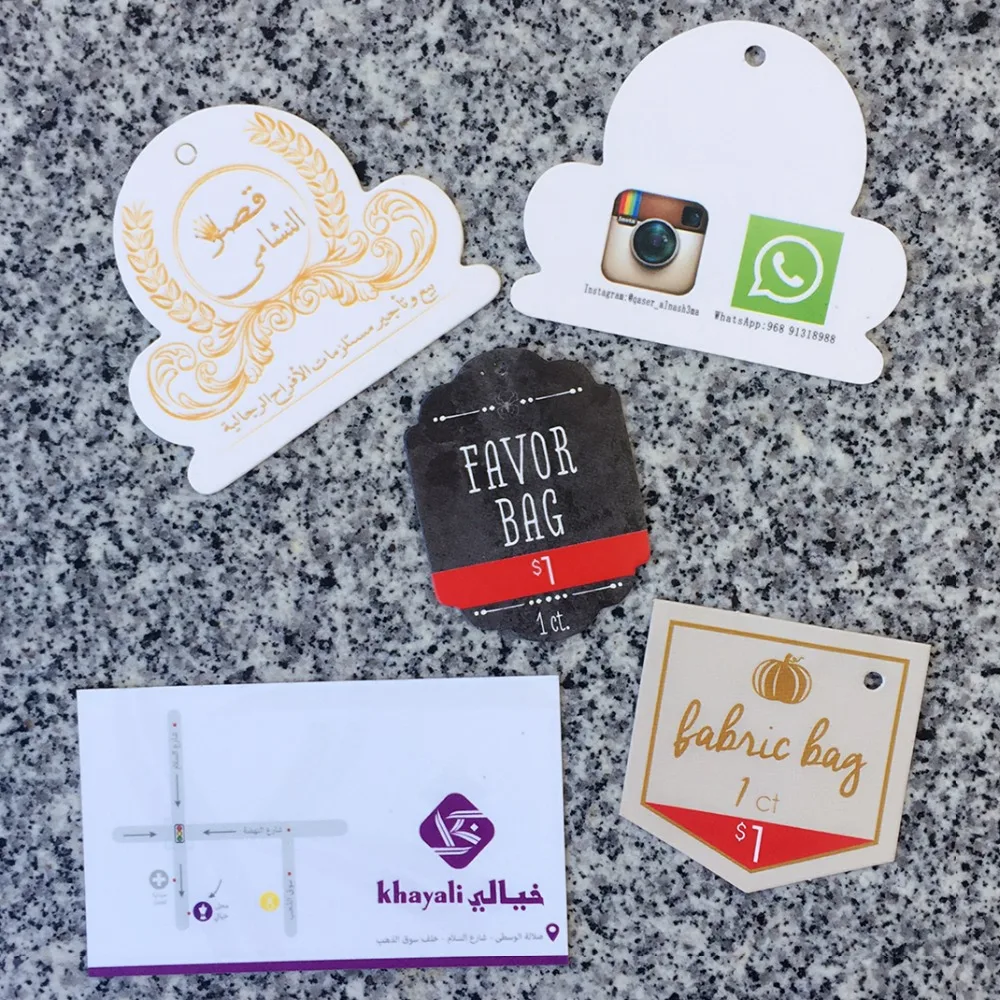 1000 pieces Wholesale Clothing Printing Hang Tags, Apparel Tag, Clothes