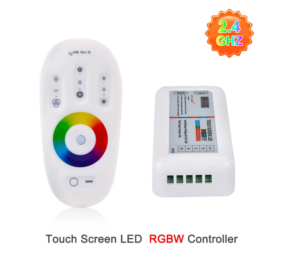 DC 12V-24V 2.4G RF Remote LED Controller RGB Controller Wireless Touch Screen RGBW Controller for Mi light RGB Tape RGBW Strip (6)