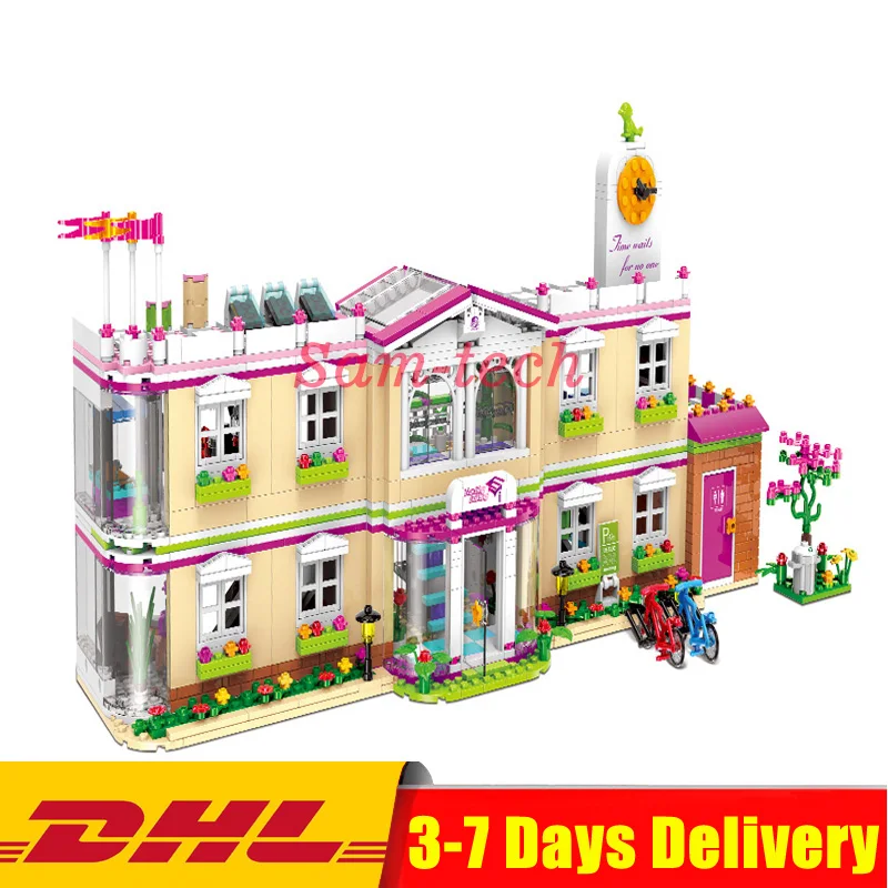 

XINGBAO 12001 New 1750Pcs City Girl Series The Happy Teaching Building Set Building Blocks Bricks Funny Toys for Child Girls