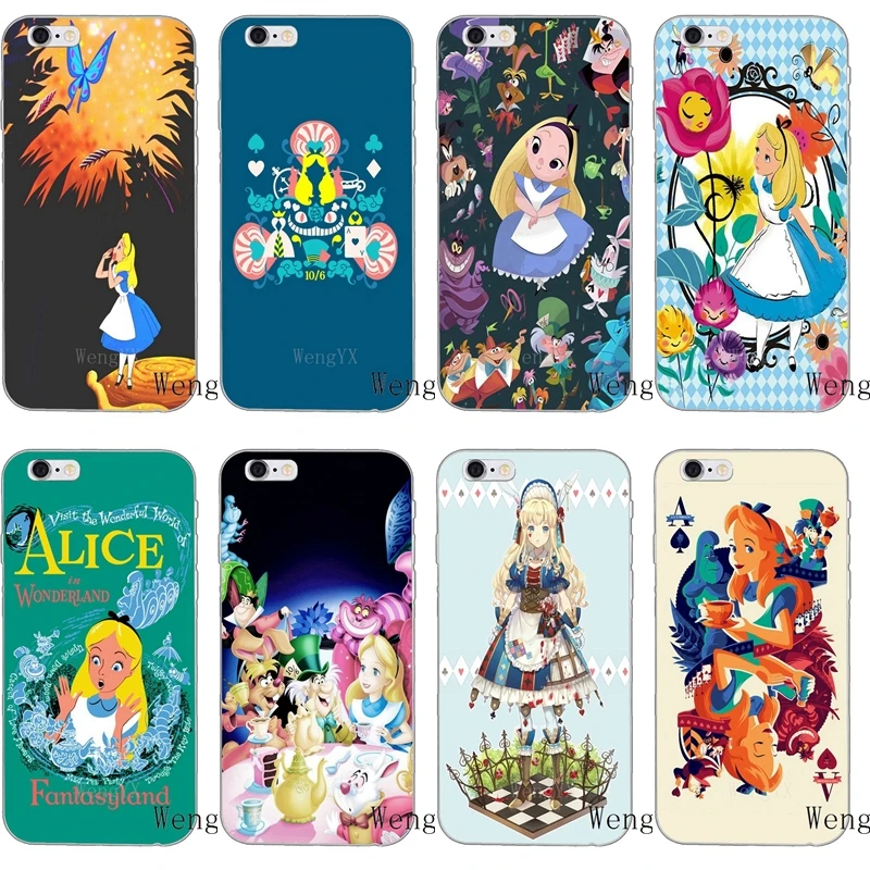 

cartoon princess alice in wonderland Soft case For Xiaomi Mi A2 6X 8 SE Pro Lite Mix Max 3 Redmi 6 6A S2 Note 6 Pro Pocophone F1