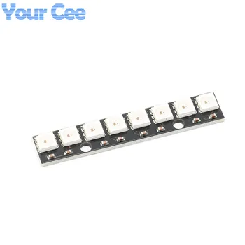 

5 pcs 8 Channel WS2812 5050 RGB LED lights Built-in Full Color-Driven Development Board 8P Diy Kit