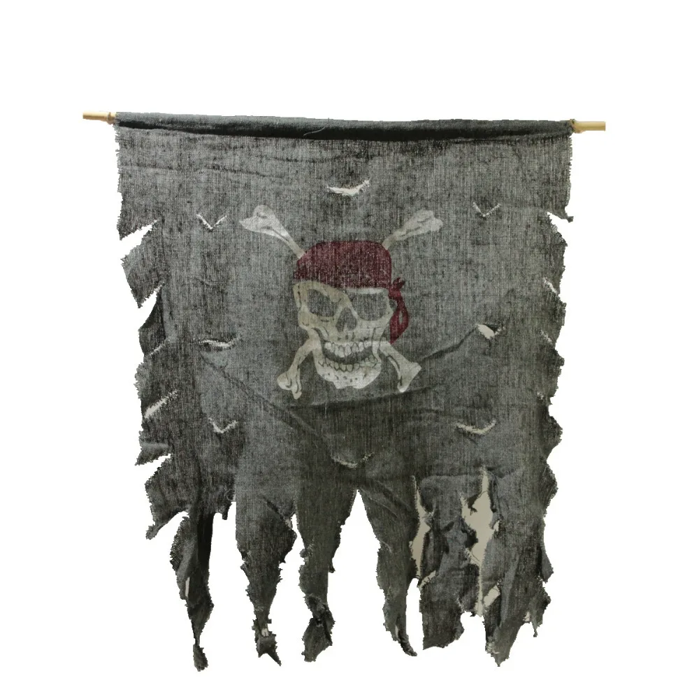 Tatuo 99ft Pirate Banner Flag Garland - Skull Jolly Roger Pennant For Halloween & Party Decor